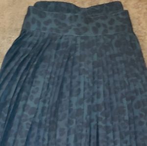 New Emerald Green Pleated Skirt,